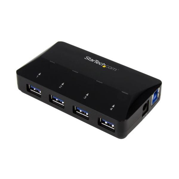 StarTech.com 4ポート USB3.0ハブ 2.4A急速充電専用ポート搭載 ブラック ST53004U1C 1個