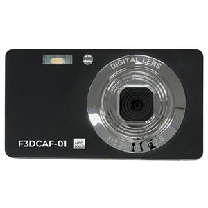フィールドスリー コンパクトデジタルカメラ ブラック F3DCAF-01 1台 デジタルカメラ デジカメ カメラ 写真 PC パソコン