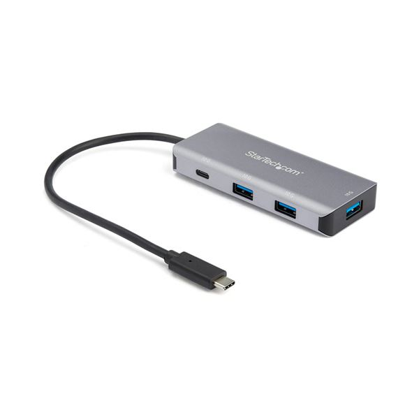 StarTech.com 4ポートUSB Type-Cハブ USB-A×3／USB-C×1 ブラック＆スペースグレーHB31C3A1CB 1個