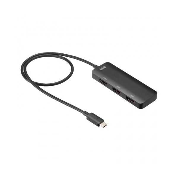 サンワサプライUSB Type C-HDMI変換アダプタ（3ポート／4K対応） AD-ALCMST3HD2 1個