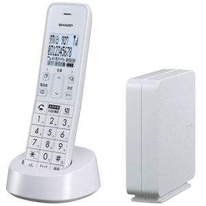 シャープコードレス電話機 子機1台 ホワイト系 JD-SF3CL-W 1台