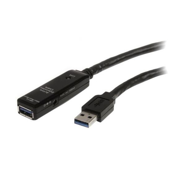 StarTech.com USB3.0 アクティブ延長ケーブル 3m ブラック USB3AAEXT3M 1本