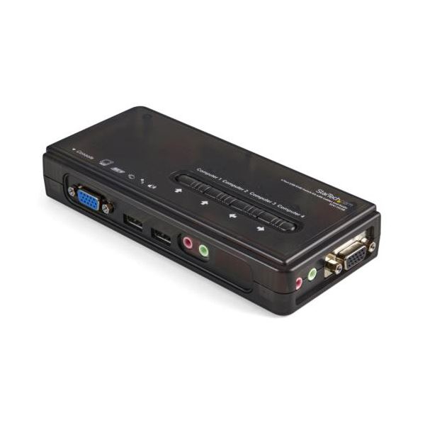 StarTech.com 4ポートUSB接続KVMスイッチ ブラック SV411KUSB 1台