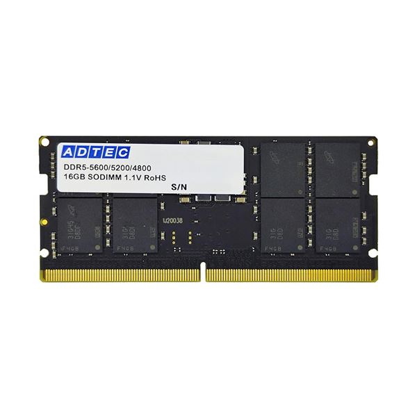 アドテックDDR5-5600 SODIMM 16GB ADS5600N-H16G 1枚