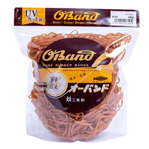 （まとめ） 共和 オーバンド#210 内径51mm 500g入 透明袋 GJA-N-006 1袋 【×3セット】