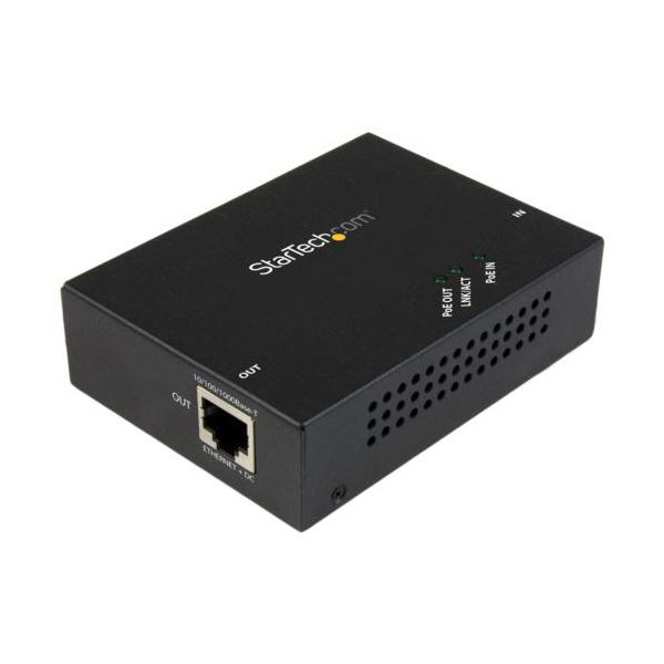 StarTech.com ギガビットPoE+エクステンダー POEEXT1GAT 1台