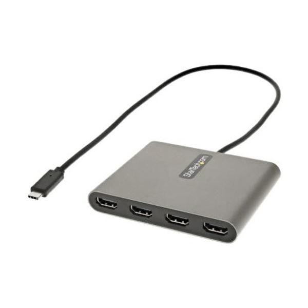 StarTech.com USB-C接続クアッドHDMIディスプレイ変換アダプタ USB-C-HDMI 4出力コンバータUSBC2HD4 1個