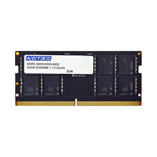 アドテックDDR5-5600 SODIMM 32GB ADS5600N-32G 1枚