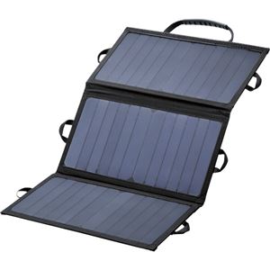 エレコムモバイルソーラー充電器 21W ブラック MPA-S01BK 1個