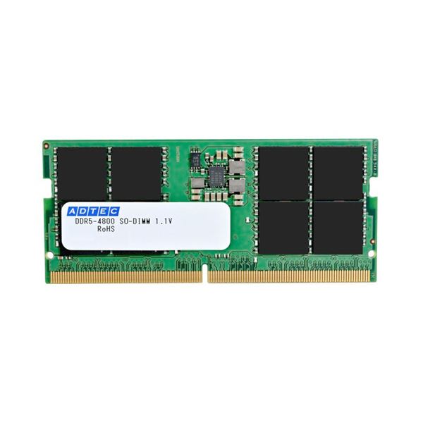 アドテックDDR5-4800 SODIMM 16GB×2枚組 ADS4800N-H16GW 1箱