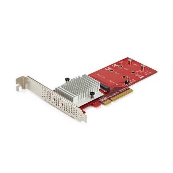 StarTech.com M.2 PCIe SSDアダプターカード 2スロット PEX8M2E2 1個