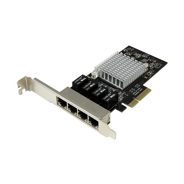 StarTech.com ギガビットイーサネット4ポート増設 PCI Expressカード接続LANアダプタ （IntelI350チップセット搭載） ST4000SPEXI 1個