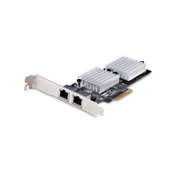 StarTech.com ネットワークアダプターカード PCI Express x1 2ポート ST10GSPEXNDP21個