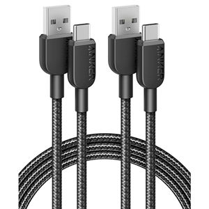 アンカージャパン ANKER 310 高耐久ナイロン USB-C&USB-A ケーブル 1.8m ブラック B81G60111パック(2本)