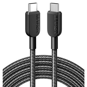 アンカージャパン ANKER 310 高耐久ナイロン USB-C＆USB-Cケーブル 3.0m ブラック A81E7011 1本
