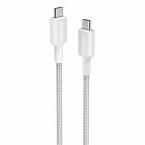（まとめ） アンカージャパン ANKER 322 高耐久ナイロン USB-C＆USB-C ケーブル 1.8m ホワイト A81F6N21 1本 【×2セット】