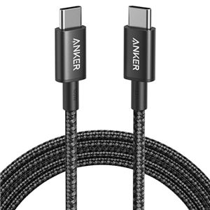 アンカージャパン ANKER 333 高耐久ナイロン USB-C＆USB-C ケーブル 1.8m ブラック A8757511 1本