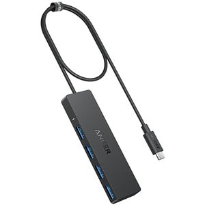 アンカージャパン ANKER USB-C データハブ（4-in-1 5Gbps） 60cmケーブル ブラック A8309012 1個