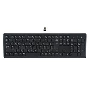 ナカバヤシ  ミヨシ超静音 無線静音フルキーボード ブラック FKB-R249BK 1台
