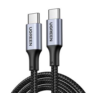 (まとめ) ユーグリーン USB-C to USB-C ケーブル 100W 2m ブラック 70429 1本 【×2セット】