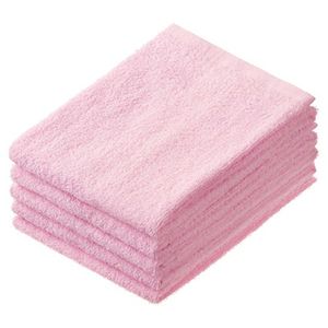 伊藤忠リーテイルリンク 少し厚手のフェイスタオル ピンク AFT-002 1パック（5枚）