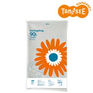 (まとめ)TANOSEE ゴミ袋 乳白半透明 90L 20枚入×15パック 商品写真