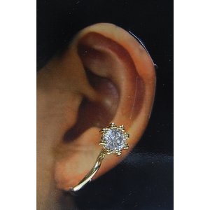 新しい耳飾り「イヤークリップ」立爪シンプルタイプ/シルバー 商品写真
