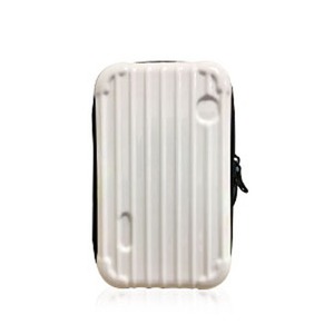 中身が潰れないスーツケース型ポーチ/アイボリー 商品写真1