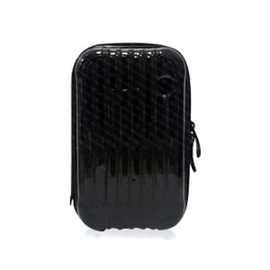 中身が潰れないスーツケース型ポーチ/ブラック 商品写真1