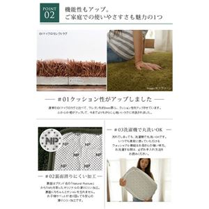 レトロモダン マイクロセレクトラグマット(CM200) 130cm正円 マスタード 商品写真4