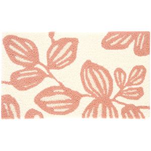 玄関マット 約幅45×長さ75cm ユーカリマット ピンク 日本製 手洗い可 防ダニ ホットカーペット可 デザインライフ スミノエ