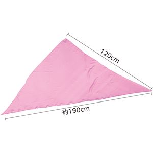 (まとめ)アーテック カラースカーフ 【三角型】 シフォン 1200×1900mm ピンク(桃) 【×40セット】