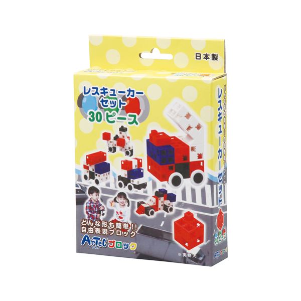 (まとめ)アーテック Artecブロック/カラーブロック 【レスキューカーセット】 30pcs 【×15セット】