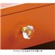 マガジンラック付き折りたたみBOXデスク(サイドチェスト) 木製 オレンジ - 縮小画像2
