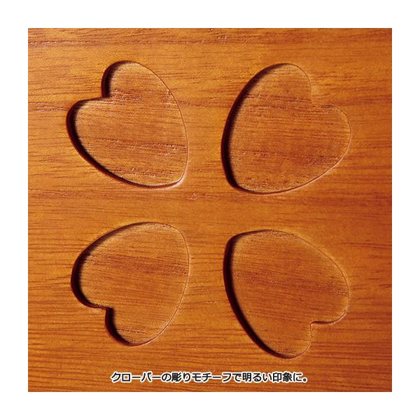 かわいいキッチンカウンター上収納庫(キッチンラック) 【1: 幅60cm】 木製 引き出し付き ライトブラウン 【完成品】