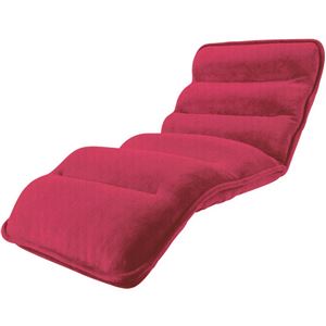 収納簡単低反発もこもこ座椅子 ワイドタイプ ピンク 商品写真