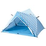簡易テント/キャンプ用品 【ブルーウェーブ】 180×148×107cm グラスファイバー UVカット 『パッとサッとできるテント』
