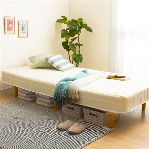 圧縮梱包 脚付きマットレスベッド 組立品