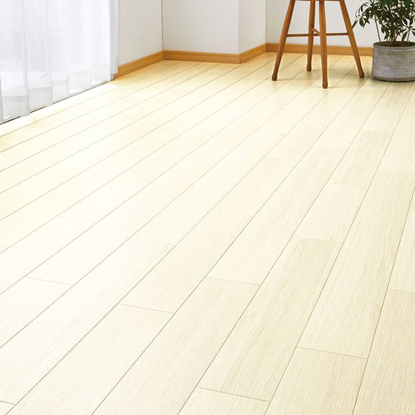 防水撥水抗菌フローリングクッションフロア 約182×300cm ホワイトオーク