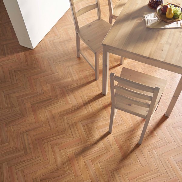 防水撥水抗菌フローリングクッションフロア 約182×300cm ヘリンボーン