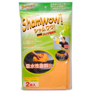 Sham Wow！for CAR シャムワウ！for カー クロス （オレンジ・ブルー 各1枚／計2枚入）