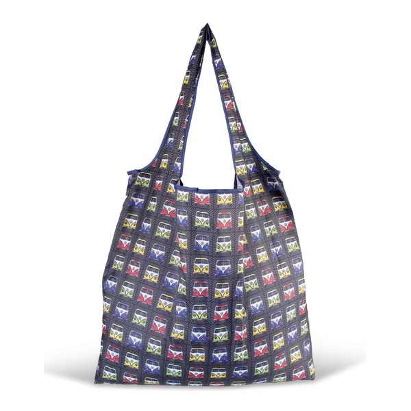 VW Collection T1 BUS エコバック (折りたたみショッピングバッグ) フロント/マルチ BUSB23