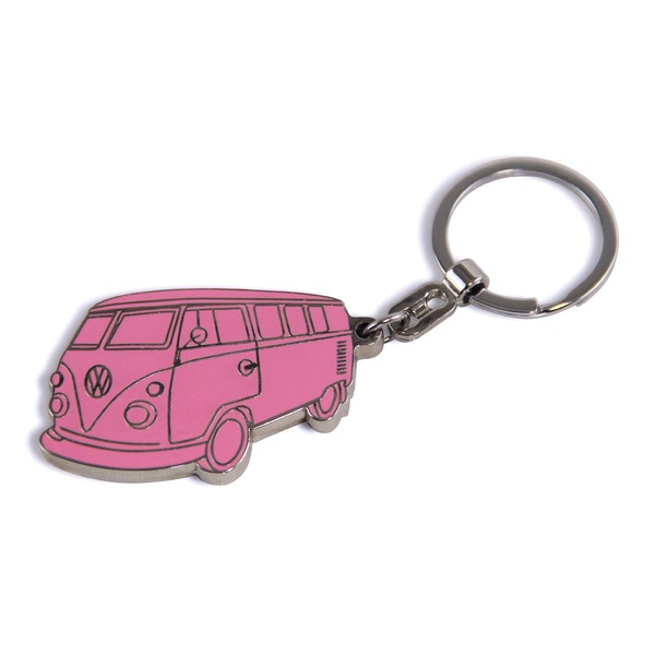 VW Collection T1バス シルエット キーリング ピンク BUKH14