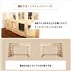 階段付き ロフトベッド/寝具 シングル (フレームのみ) ナチュラル 木製 収納スペース付き 通気性 ベッドフレーム - 縮小画像6