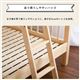 二段ベッド 上段シングル＆下段セミダブル セット (フレームのみ) ナチュラル 木製 梯子付き 『Quam クアム』 ベッドフレーム - 縮小画像6