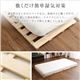 すのこベッド四つ折り式 檜仕様（セミダブル）【涼風】 ナチュラル - 縮小画像3