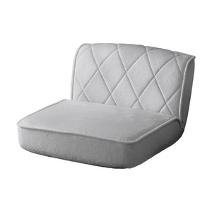 ローソファー 約60cm 1人掛け グレー リクライニング スチールパイプ 日本製 大人かわいい ダイヤモンドソファ 完成品 リビング