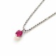 プラチナ 台 ルビー0.2ct ペンダント - 縮小画像1