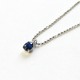 プラチナ 台 サファイア0.2ct ペンダント - 縮小画像1