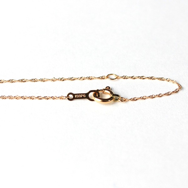 18金ピンクゴールド 1ct ダイヤモンド クロスペンダント